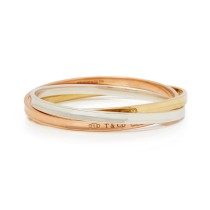 Tiffany & Co. 1837 Interlocking Three Bangle Bracelet