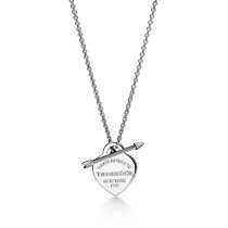 Return to Tiffany™ Lovestruck Heart Tag Pendant in Silver, Medium