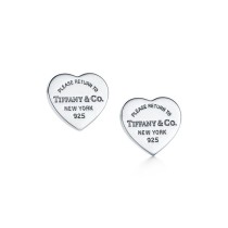 "Return to Tiffany" Mini Heart Tag Earrings