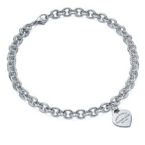 "Return to Tiffany" Heart Tag Necklace 16.5" long. 