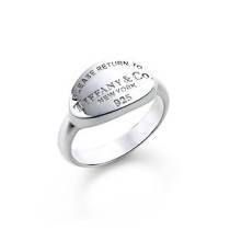 "Return to Tiffany" Oval  Tag Ring