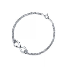 Tiffany & Co. Infinity Bracelet  Sterling Silver 7.25"