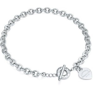 "Return to Tiffany" Heart Tag Toggle Link Lifesaver Necklace 
