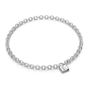 Tiffany & Co. 1837 lock necklace 16" Sterling Silver