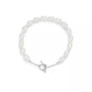 Elsa Peretti® Open Heart Pearl Bracelet 7.25"