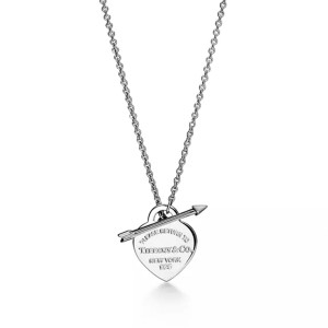 Return to Tiffany™ Lovestruck Heart Tag Pendant in Silver, Medium