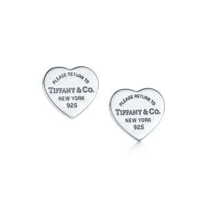 "Return to Tiffany" Mini Heart Tag Earrings