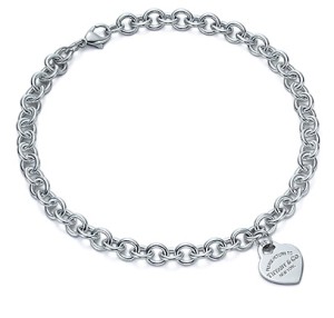 "Return to Tiffany" Heart Tag Necklace 16.5" long. 