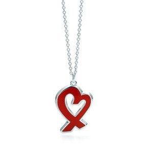 Paloma Picasso Red Loving Heart Pendant 
