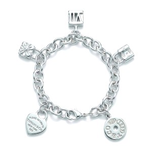 Tiffany & Co. Mini Icons Charm Bracelet. Sterling Silver