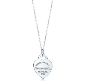 "Return to Tiffany" Heart Tag Pendant Medium on a 18" Chain
