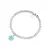 Return to Tiffany Blue Mini Heart Tag Bead Bracelet 7.5"