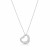 Elsa Peretti® Open Heart Pendant in White Gold with Pavé Diamonds