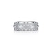 Tiffany T Wide Pavé Diamond Ring in White Gold 