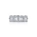 Tiffany T Wide Pavé Diamond Ring in White Gold 