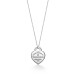"Return to Tiffany"Heart Tag Pendant in Sterling Silver with a Diamond