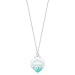 Return to Tiffany Color Splash Heart Tag Pendant On 17.5" Chain