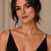 Elsa Peretti® Open Heart Pendant in White Gold with Pavé Diamonds