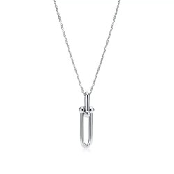  Tiffany HardWear Small Elongated Link Pendant in Sterling Silver